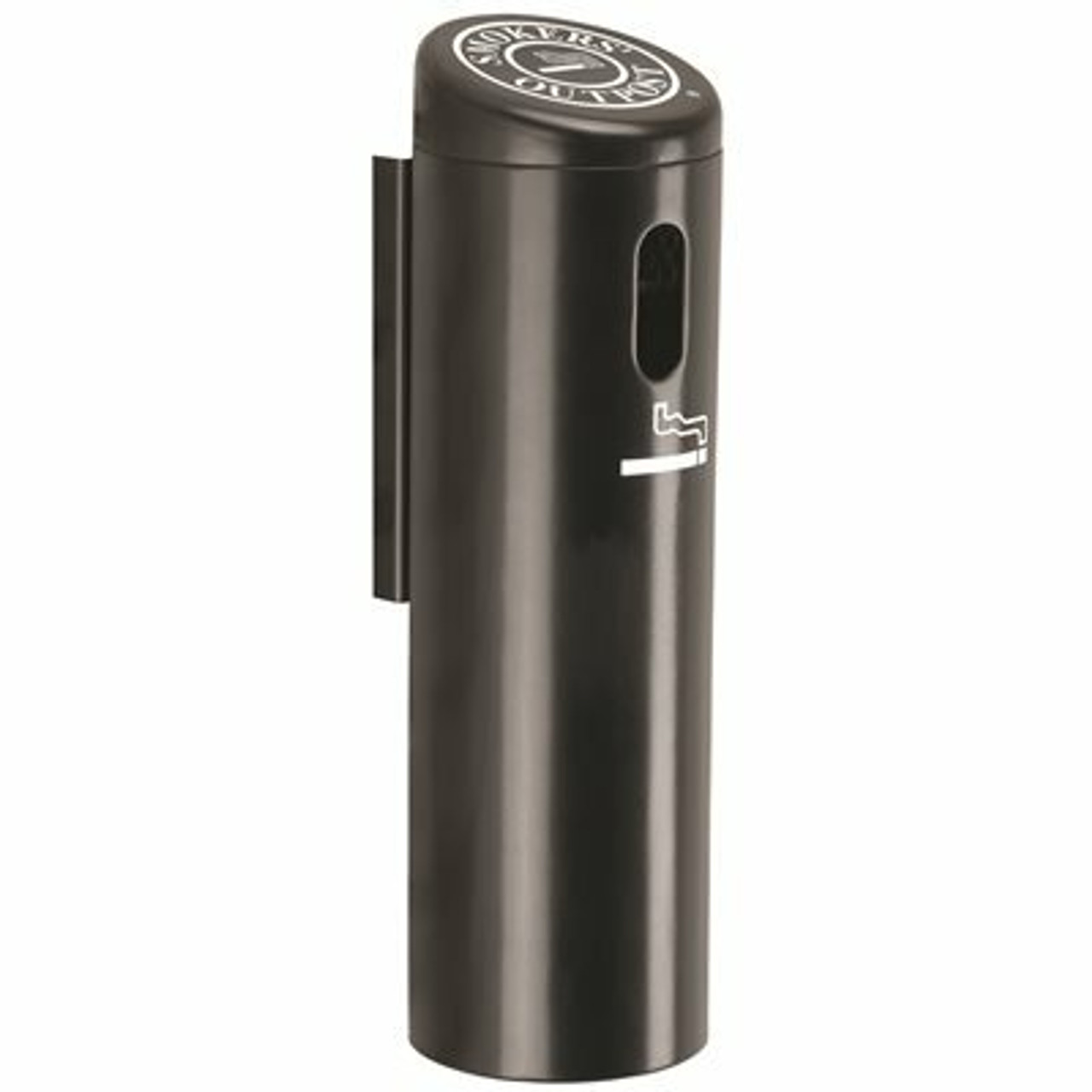 Commercial Zone Smoker'S Outpost 0.87 Gal. Black Wall-Mounted Outdoor Ashtray