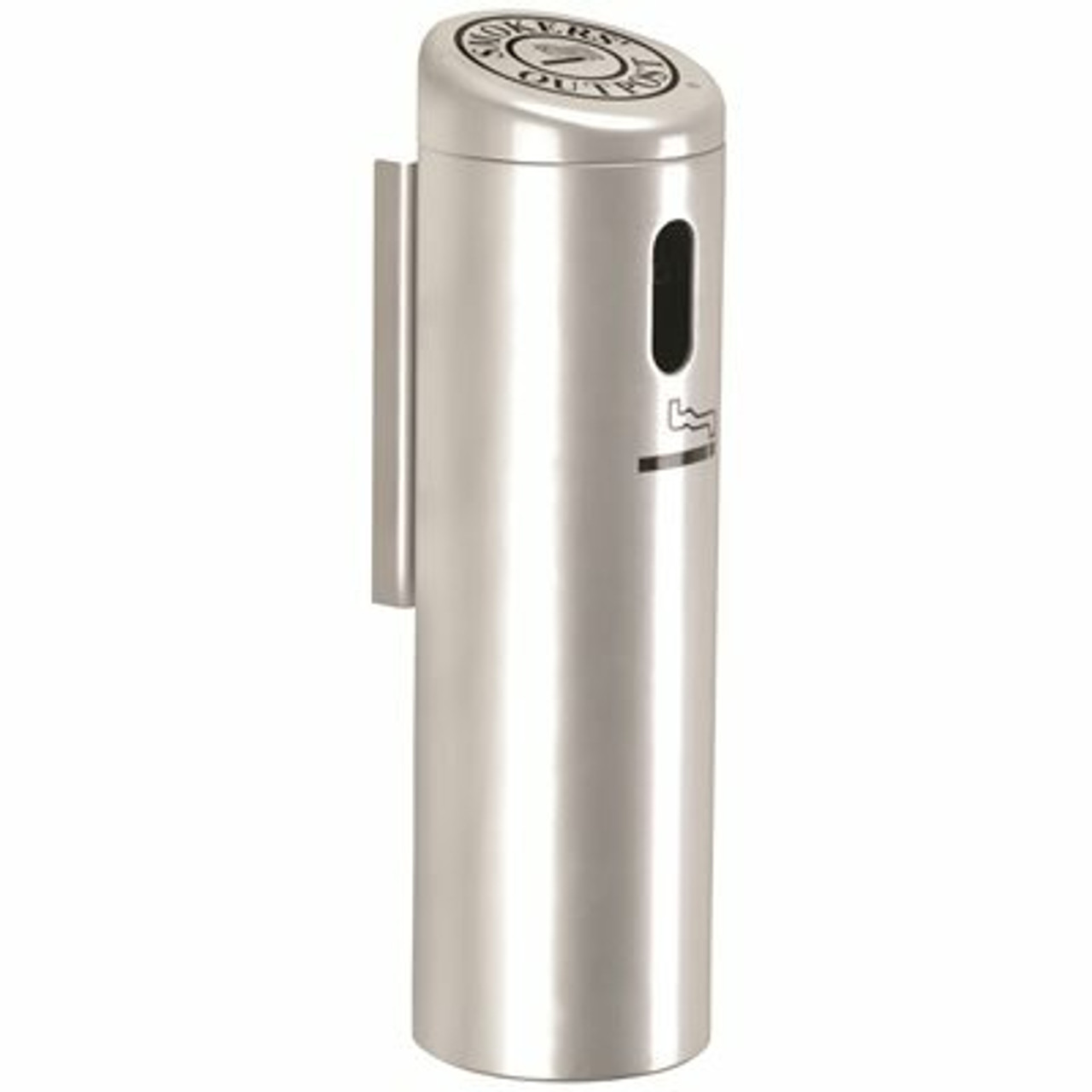 Commercial Zone Smoker'S Outpost 0.87 Gal. Silver Wall-Mounted Outdoor Ashtray