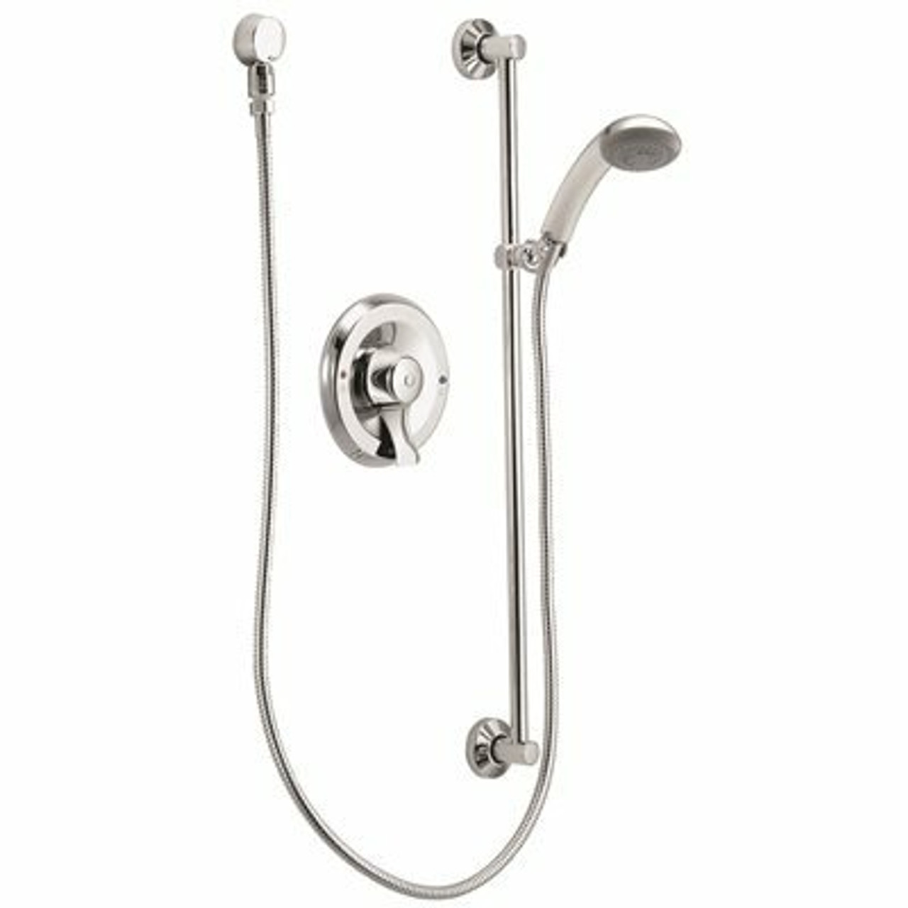 Moen Commercial 1-Spray Shower-Only Wall Bar With Hand Shower Faucet In Chrome