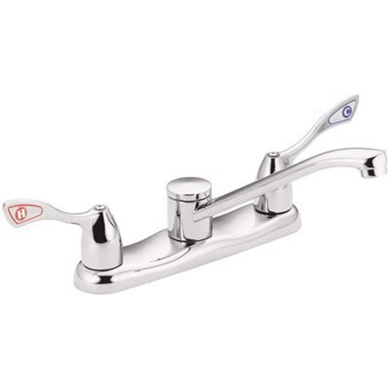 Moen Commercial 2-Handle Low-Arc Kitchen Faucet In Chrome - 2476349