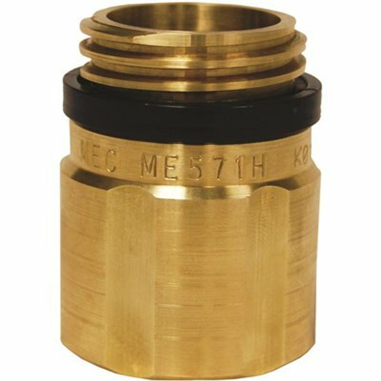 Mec High Capacity Hose End Swivel Check Adapter, Brass 1-3/4 In. F.Acme X 1-3/4 In. M.Acme