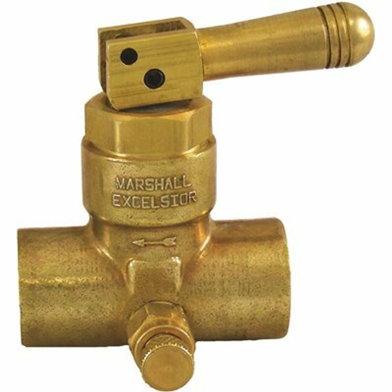 Mec Non-Locking Quick Acting Toggle Valve With Vent Valve, Brass 1/2 In. Fnpt X 1/2 In. Fnpt