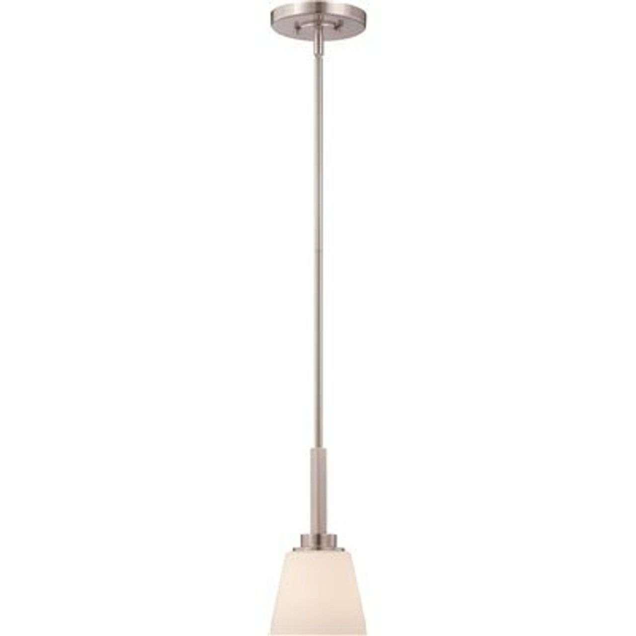 Glomar Marco 1-Light Brushed Nickel Pendant