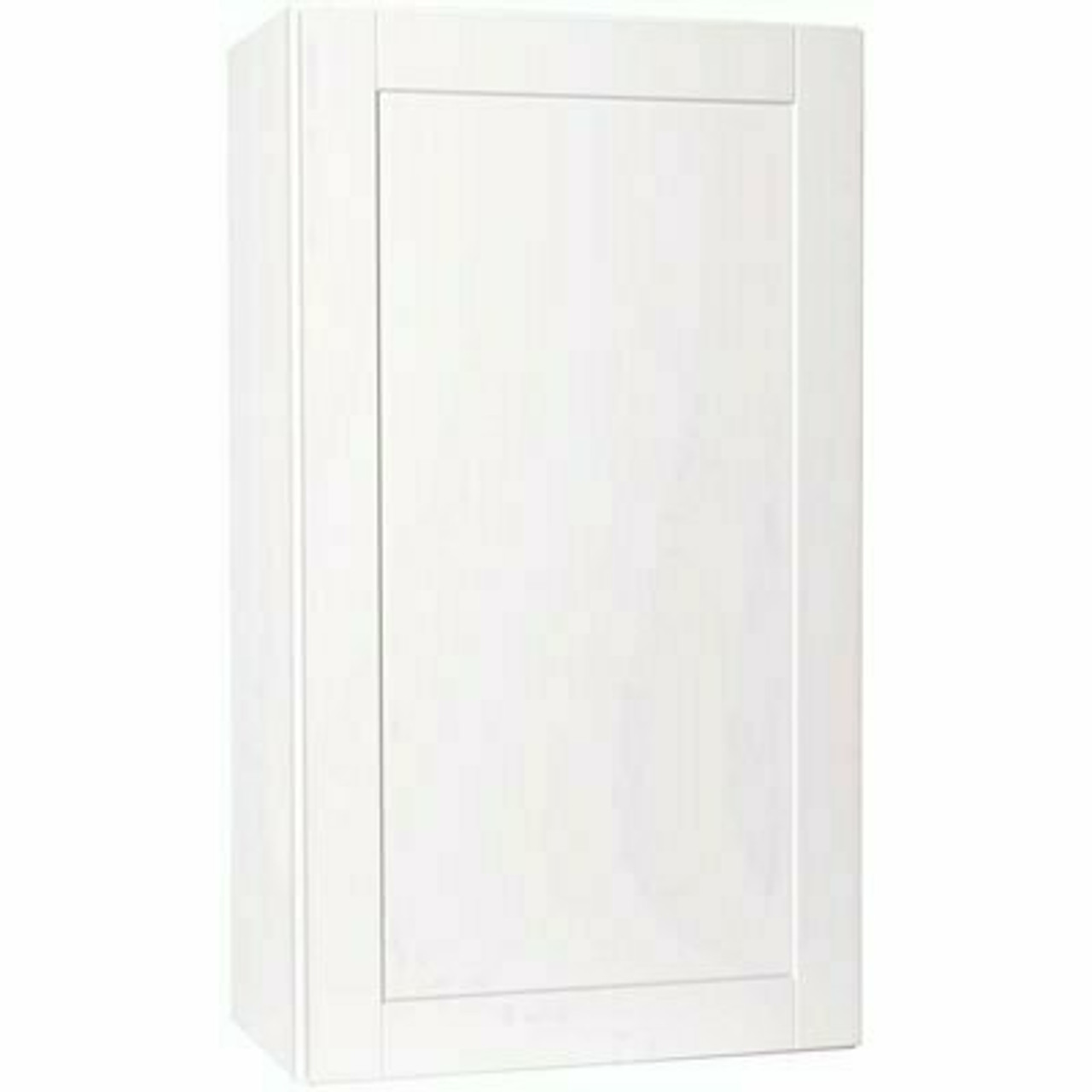Hampton Bay Shaker 24 in. W x 12 in. D x 42 in. H Assembled Wall Kitchen Cabinet in Satin White