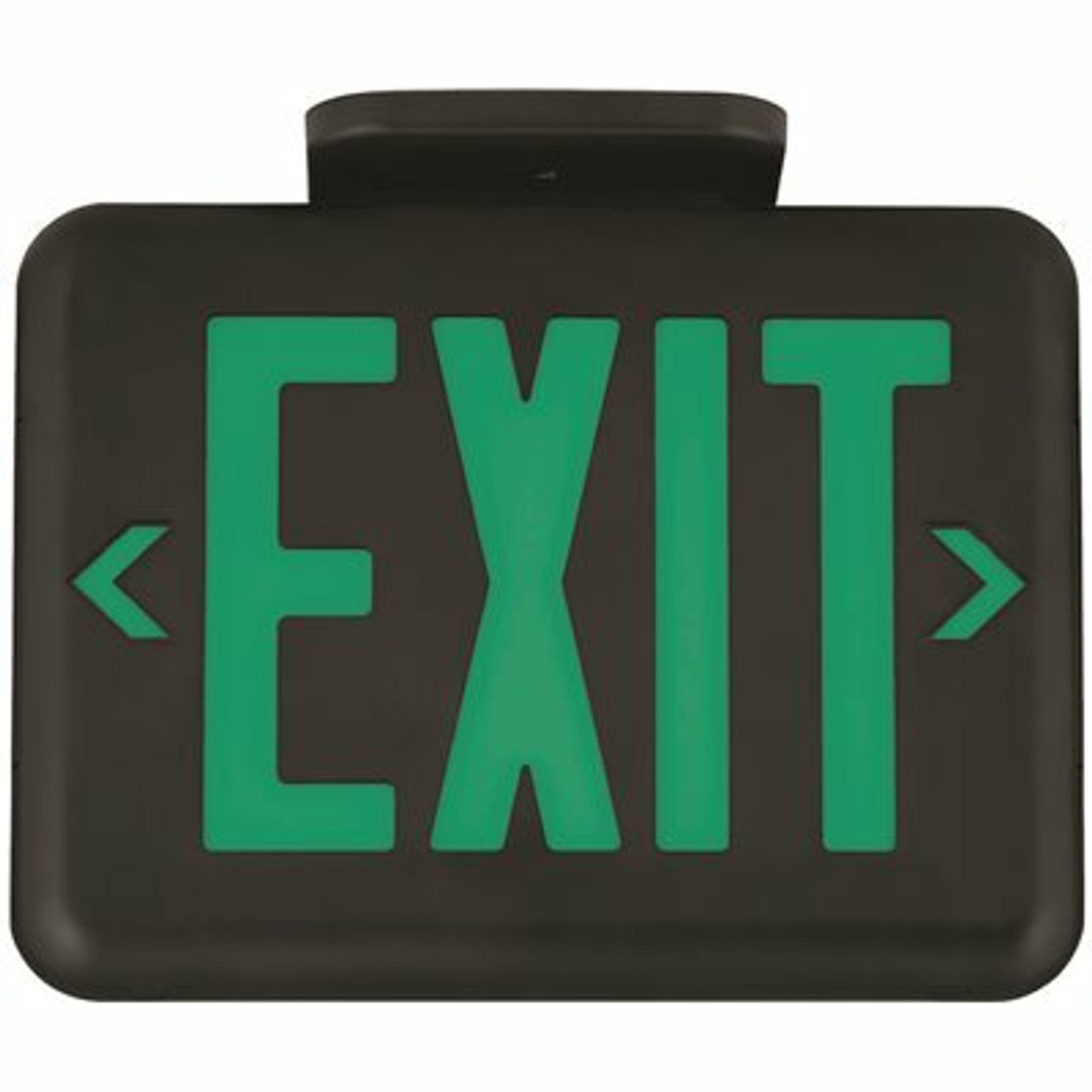 Hubbell Lighting Dual-Lite 2-Watt Black-Green Integrated Led Exit Sign With Ni-Mh Battery