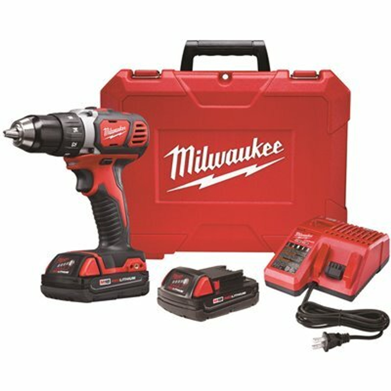 Milwaukee M18 18-Volt Lithium-Ion Cordless 1/2 In. Drill Driver Kit W/(2) 1.5Ah Batteries, Charger, Hard Case