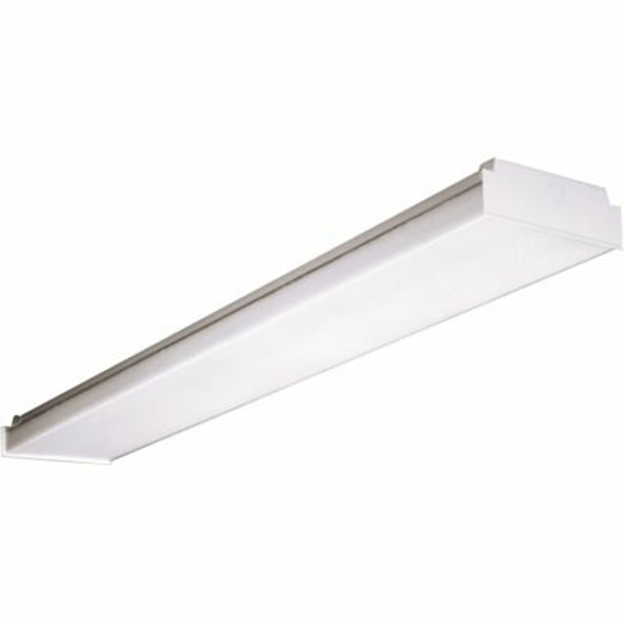 Hubbell Lighting Columbia 4 Ft. 43-Watt White Integrated Led Wraparound Light With 0-10-Volt Dimming