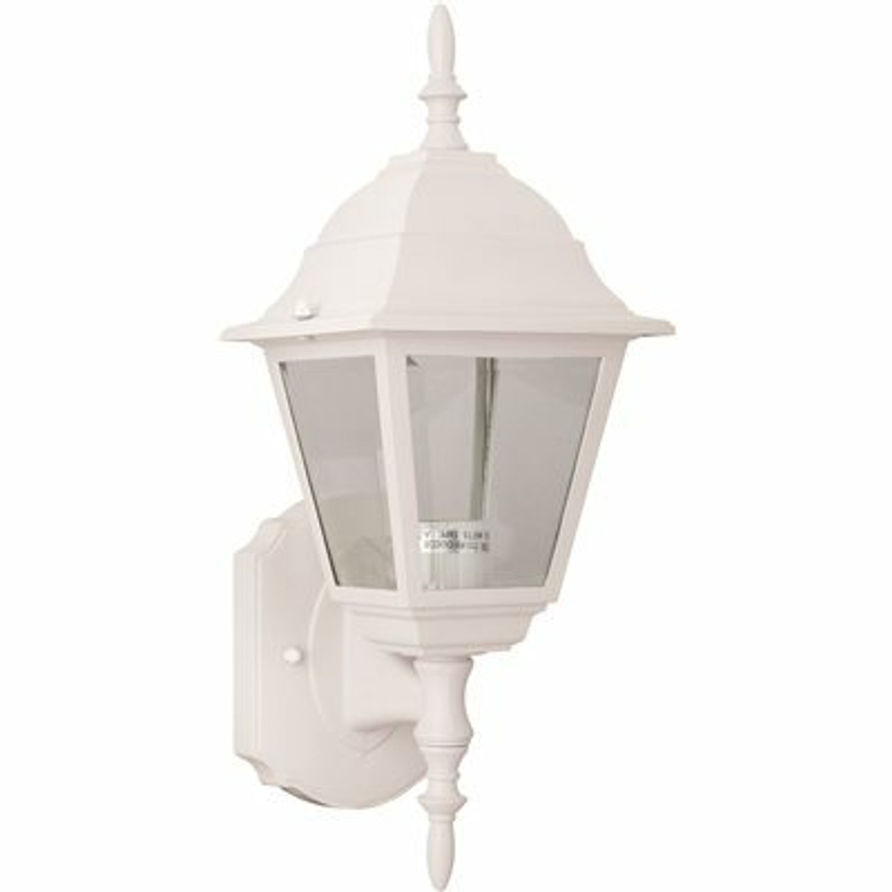 Monument 1-Light White Outdoor Wall Mount Lantern - 2495868