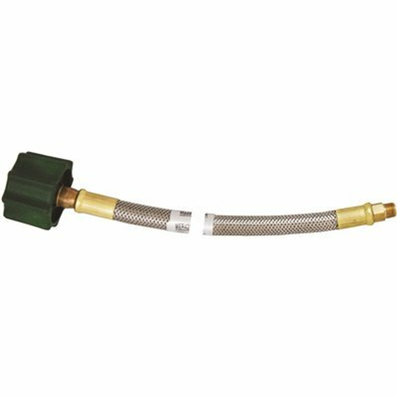 Mec 1/4 In. Thermo Ss Braided Pigtail 1/4 In. Inverted Flare X Qcc 15 In. L