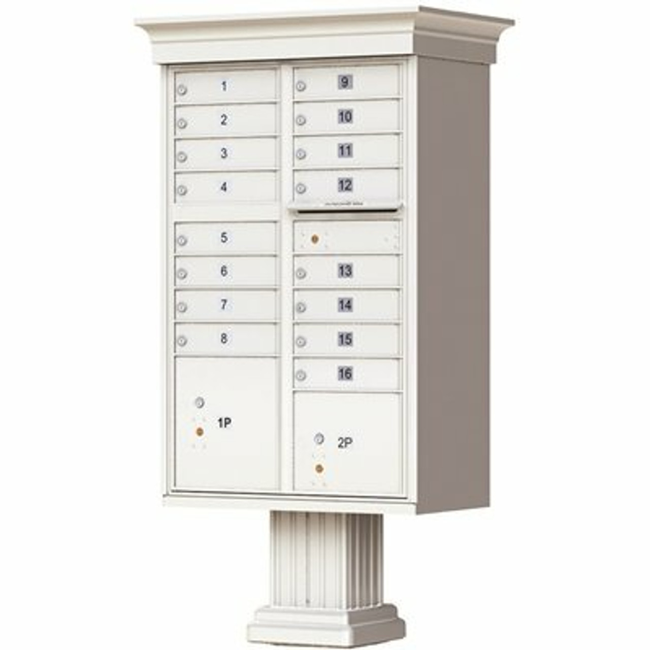 Florence 16-Mailboxes 2-Parcel Lockers 1-Outgoing Pedestal Mount Cluster Box Unit - 3552714