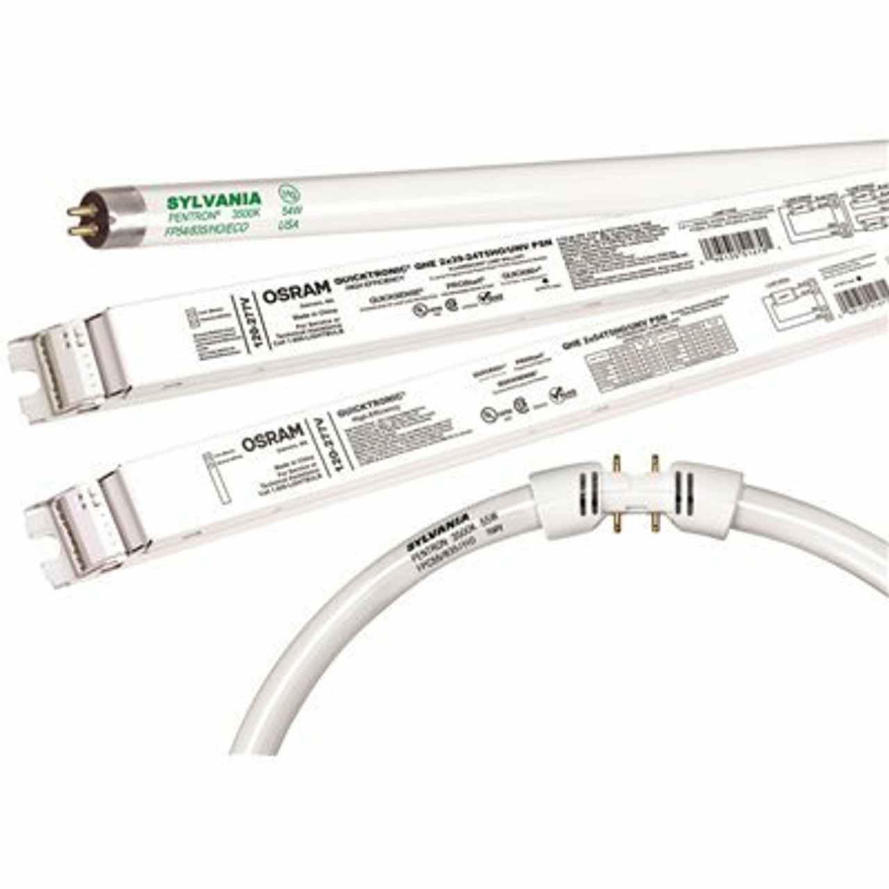 Sylvania Sylvania Quicktronic High-Efficiency Compact Fluorescent Electronic Ballast, 2 X 39 Watt T5, 120 Volt