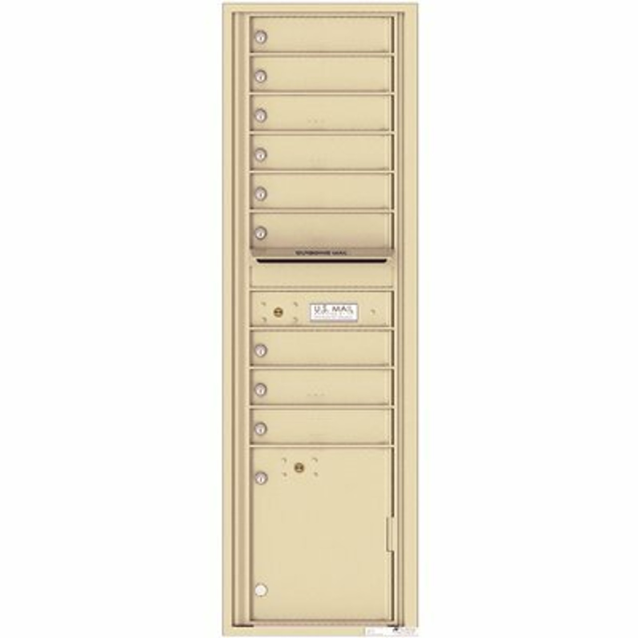 Florence Versatile 9-Compartment 1-Outgoing 2-Parcel Lockers Wall-Mount 4C Mailbox