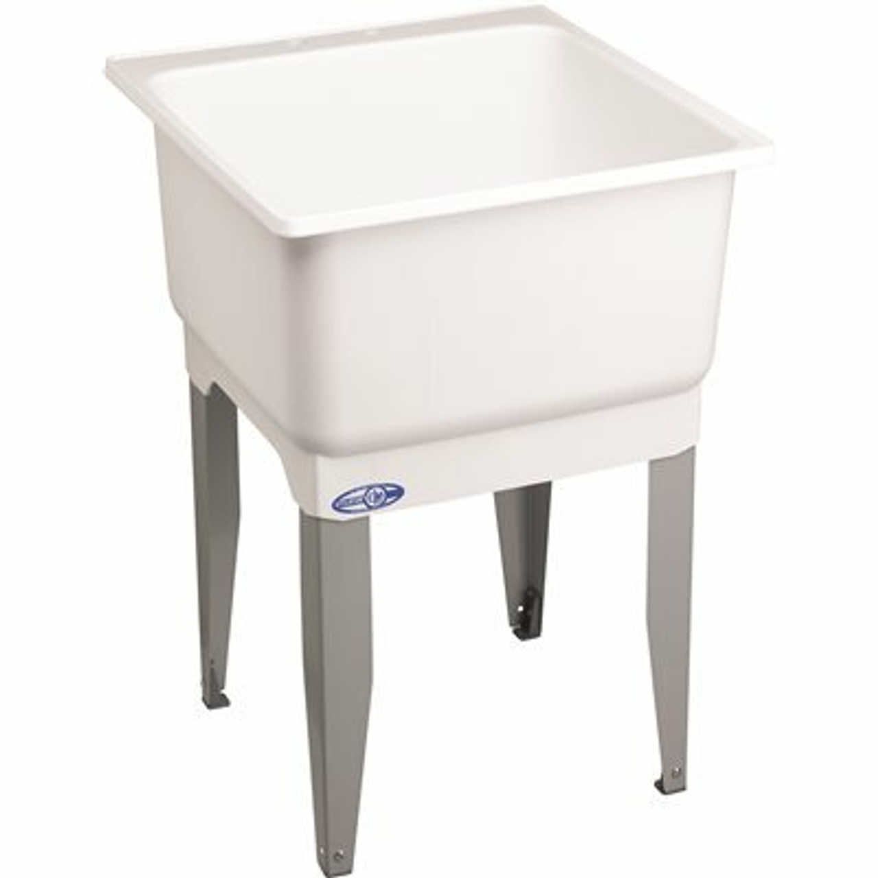 Mustee Utilatub 23 In. X 25 In. Polypropylene Floor Mount Laundry Tub