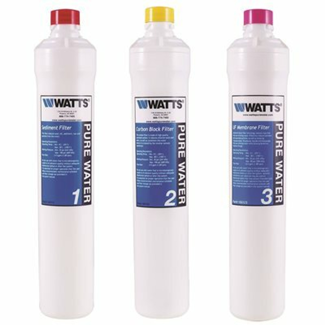 Watts Pure Water Master Filter Pack For Kwik Change Under-Counter Ultra Filtration System