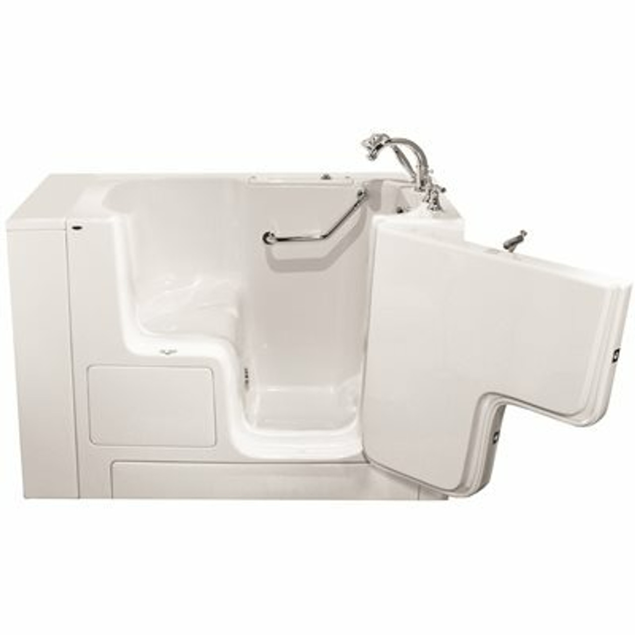 American Standard Gelcoat Walk-In Bath, Soaker, Right-Hand With Quick Drain And Faucet, White, 32 In. X 60 In.