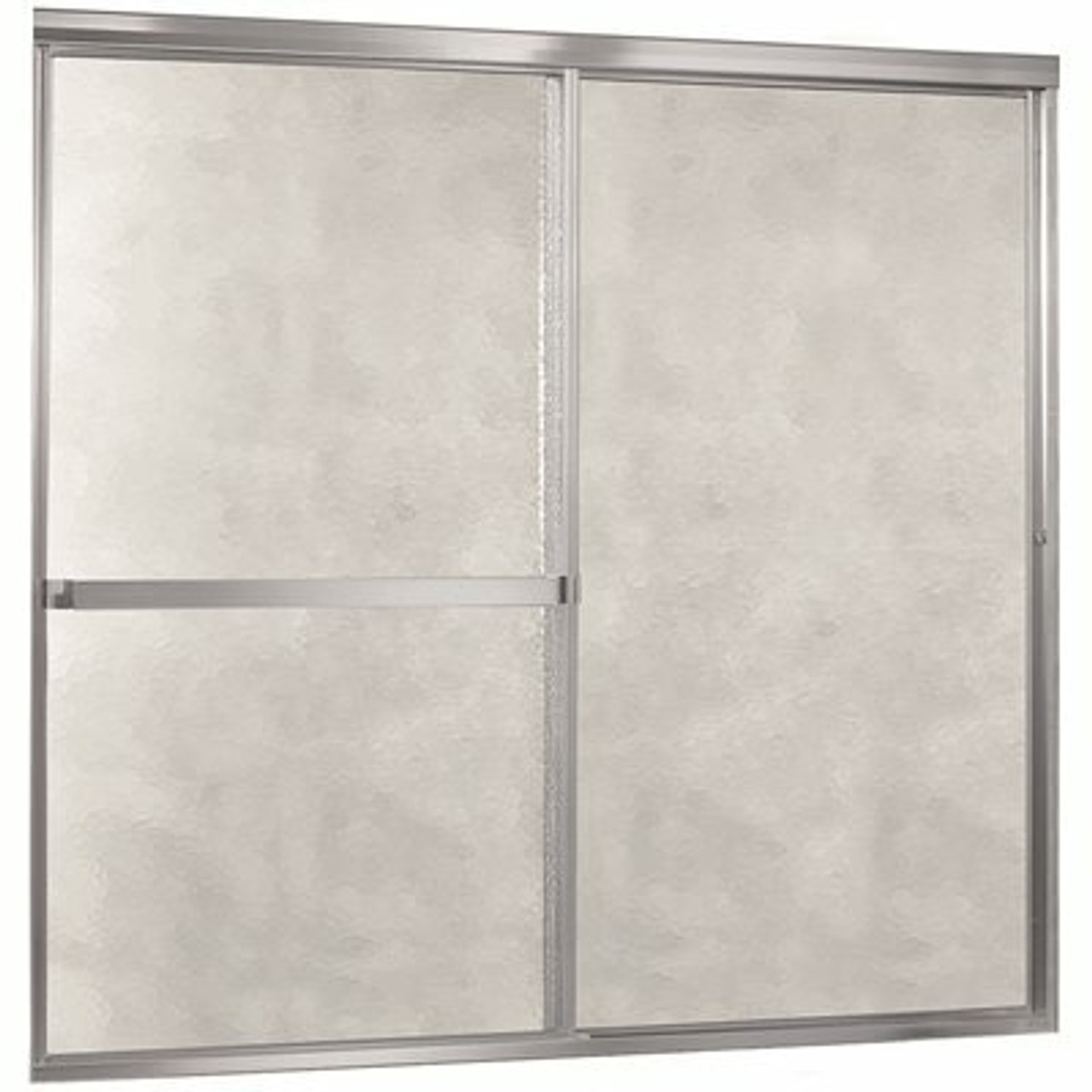 Foremost Lakeside 56 In. - 60 In. W X 58 In. H Framed Bypass Shower Door In Silver And Obscure Glass Without Handle