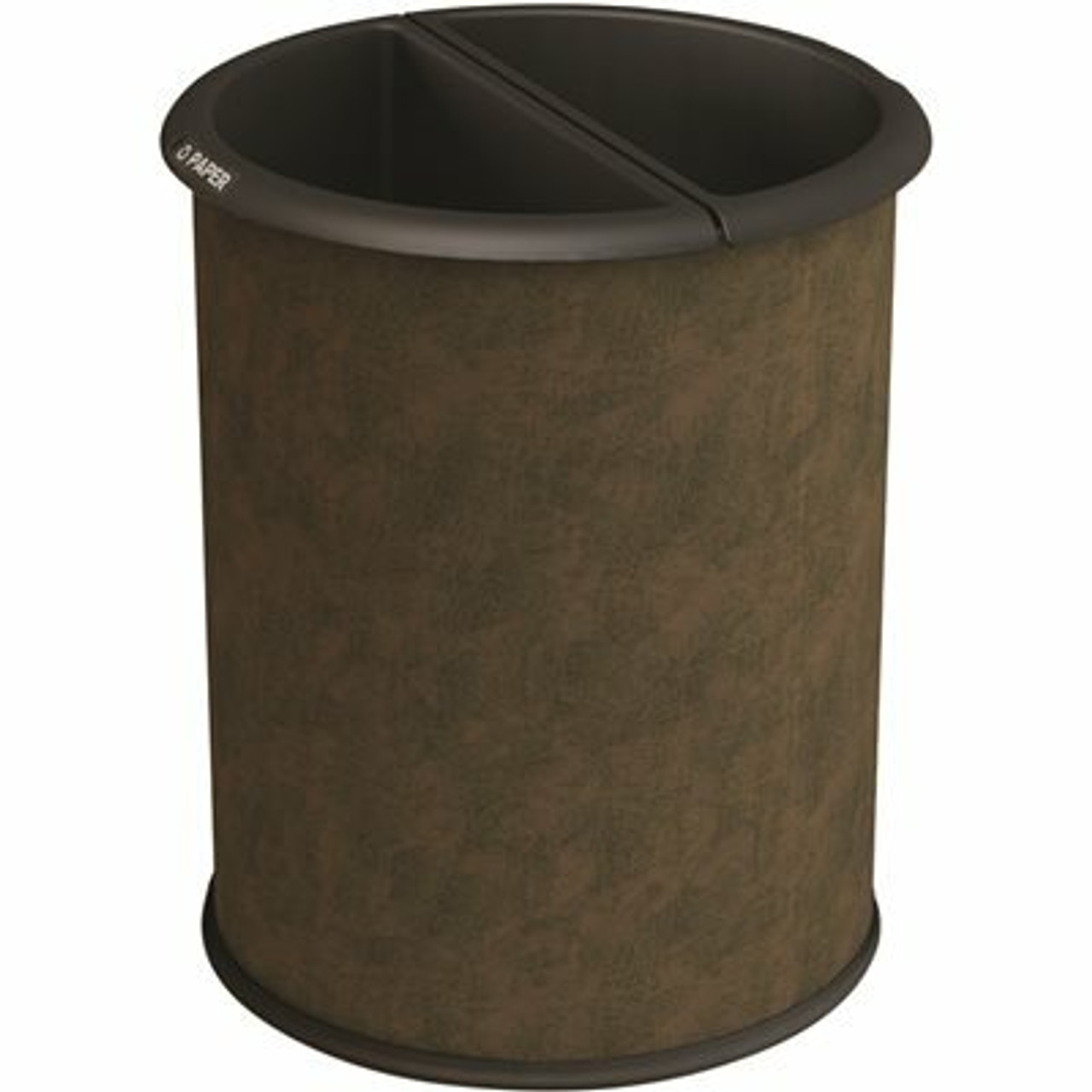 Precision 3.2 Gal. Brown Vinyl Round Innroom Waste And Recycler