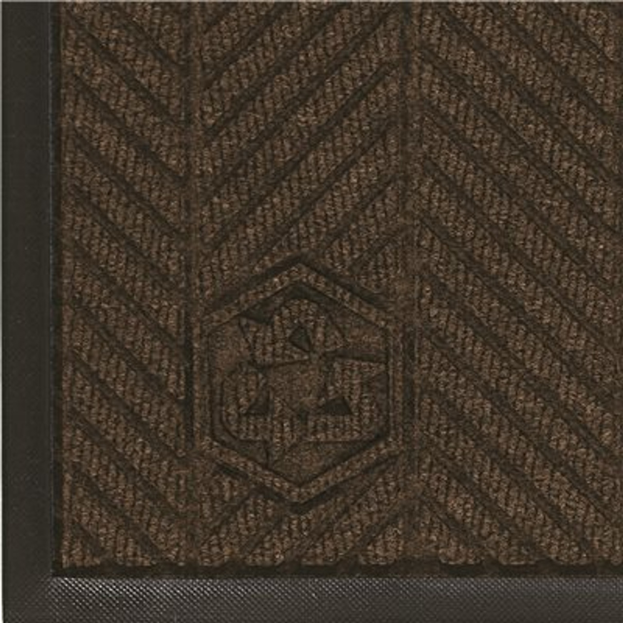 M+A Matting Waterhog Eco Elite Classic Chestnut Brown 45 In. X 70 In. Universal Cleated Backing Indoor / Outdoor Mat