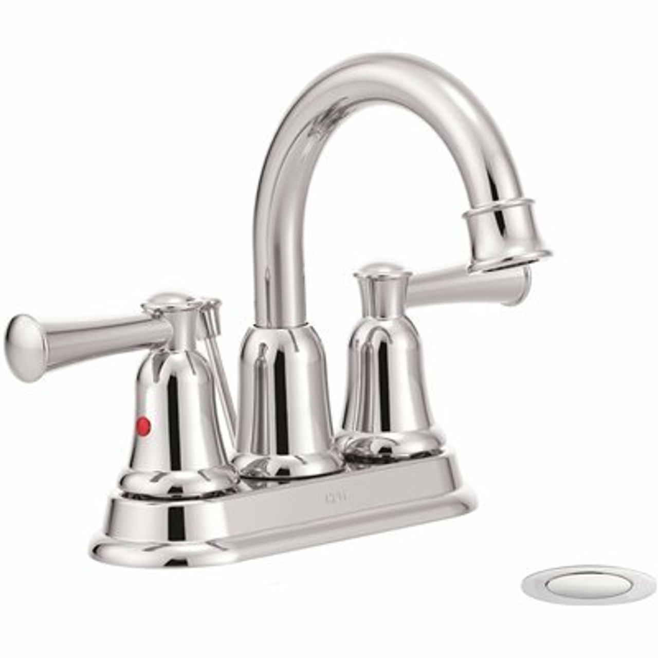 Cleveland Faucet Group Capstone 4 In Centerset 2-Handle Bathroom Faucet With Drain Assembly In Chrome