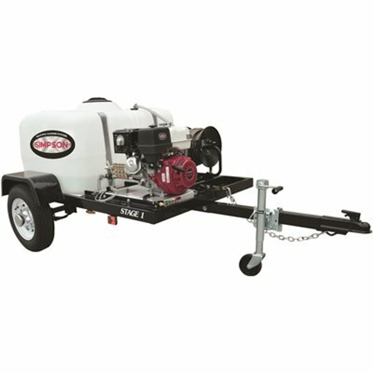 Simpson 95001 3800 Psi At 3.5 Gpm Honda Gx270 Cold Water Pressure Washer Trailer
