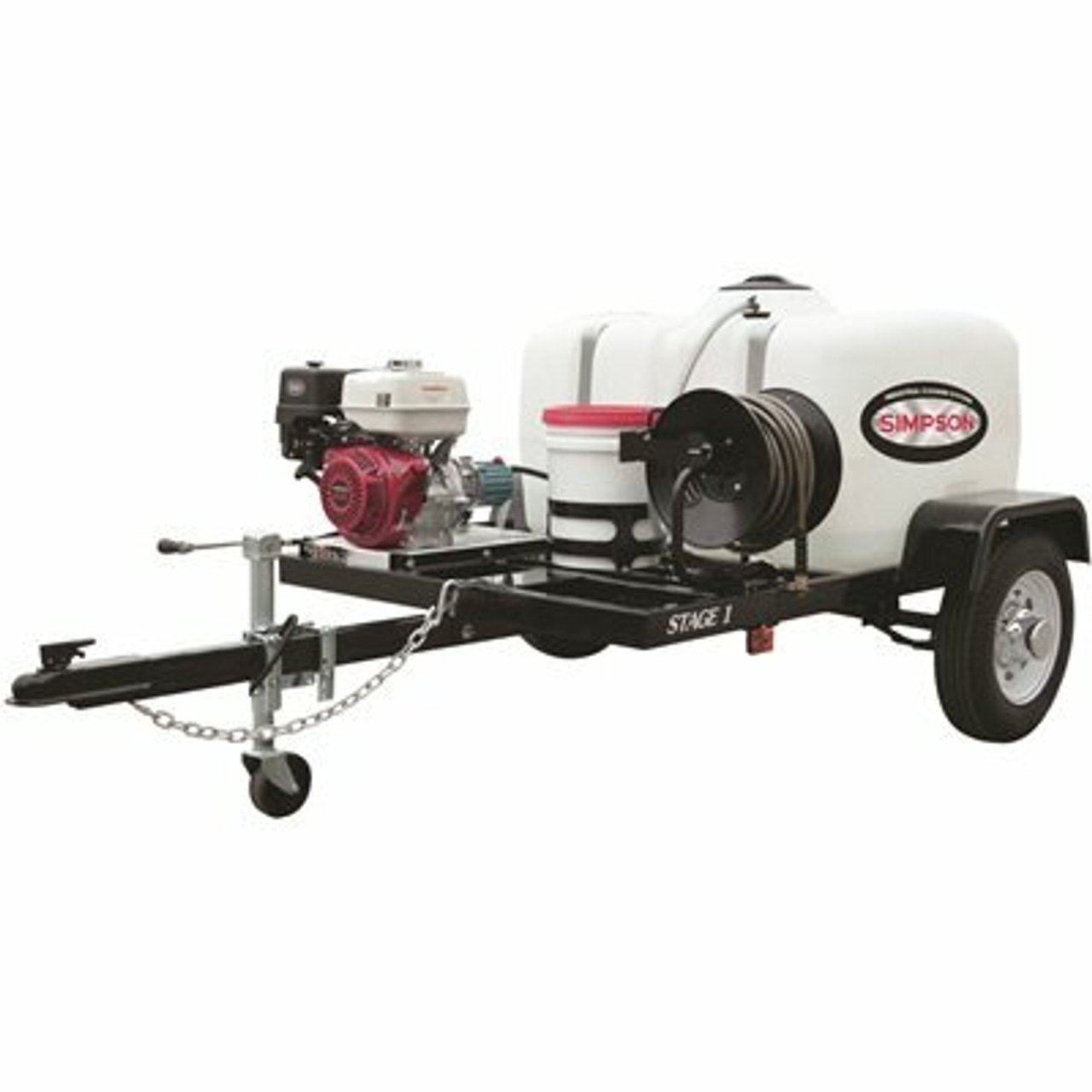 95002 4200 Psi At 4.0 Gpm With Honda Gx390 Cat Triplex Plunger Pump Cold Water Professional Gas Pressure Washer Trailer
