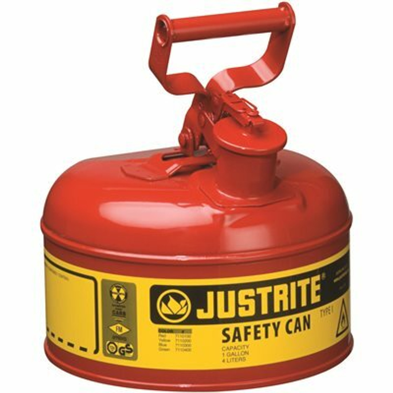 Justrite Mfg Sfty Can 1 Gal Red