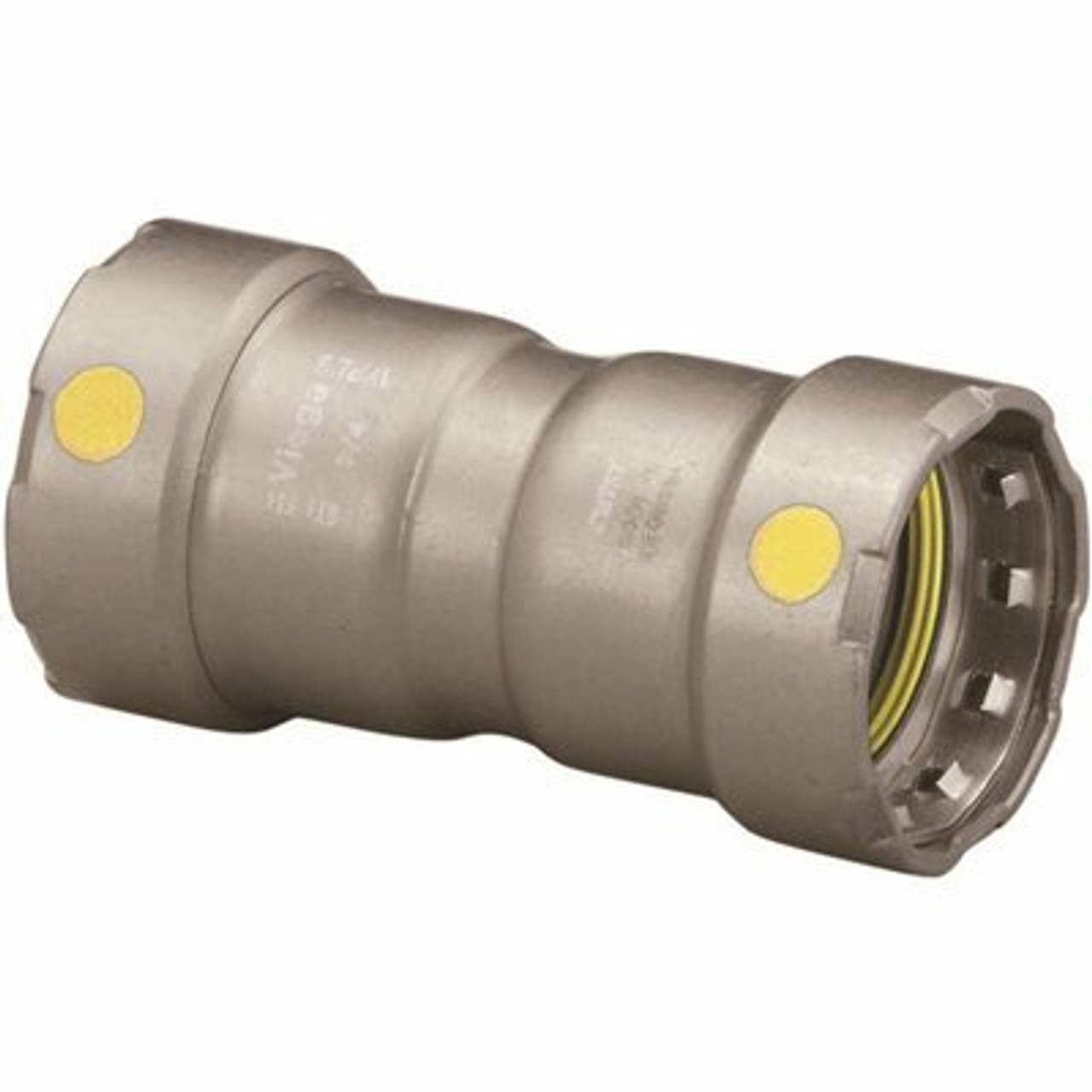 Viega 1-1/2 In. X 1-1/2 In. Carbon Steel Coupling With Stop