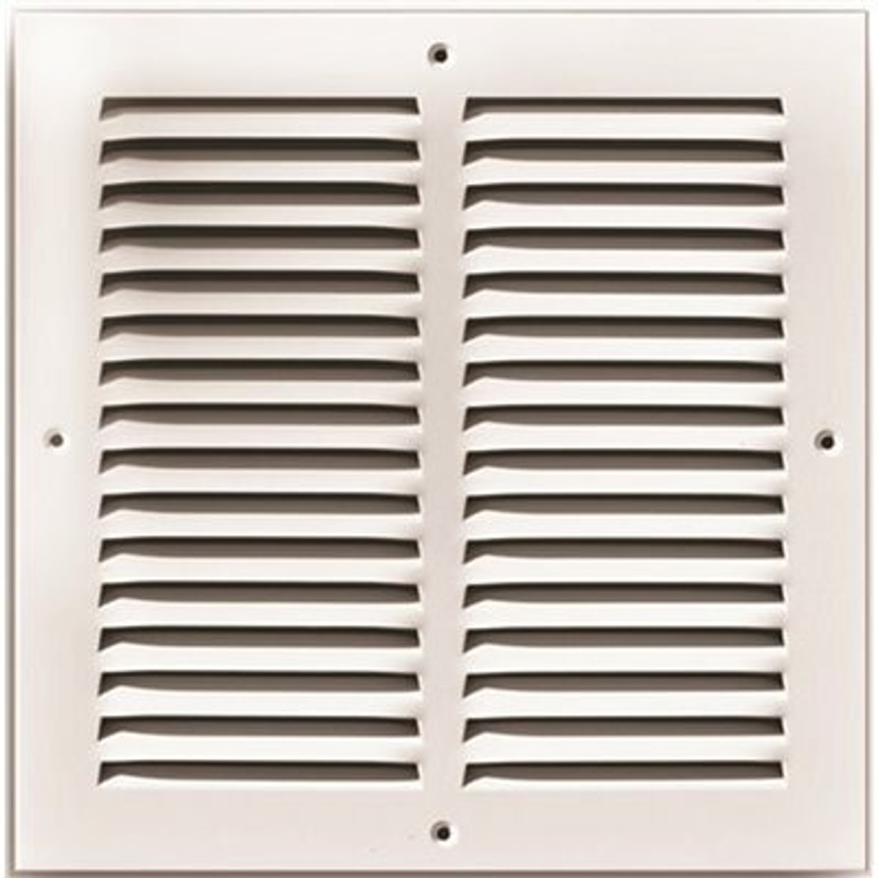Truaire 12 In. X 12 In. White Stamped Return Air Grille With 4 Screw Holes