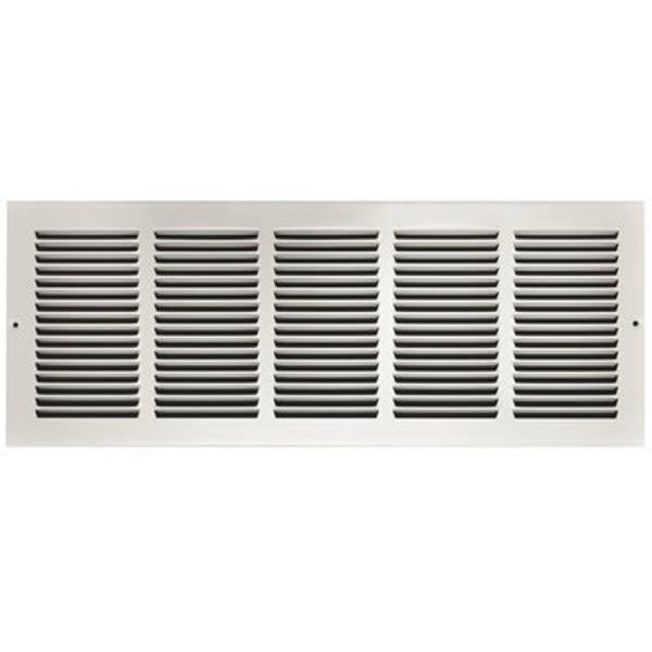 Truaire 24 In. X 8 In. White Stamped Return Air Grille
