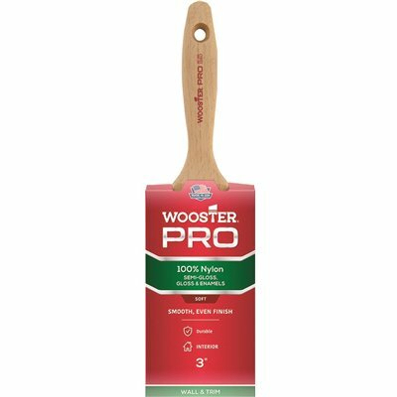 Wooster 3 In. Pro Nylon Flat Brush