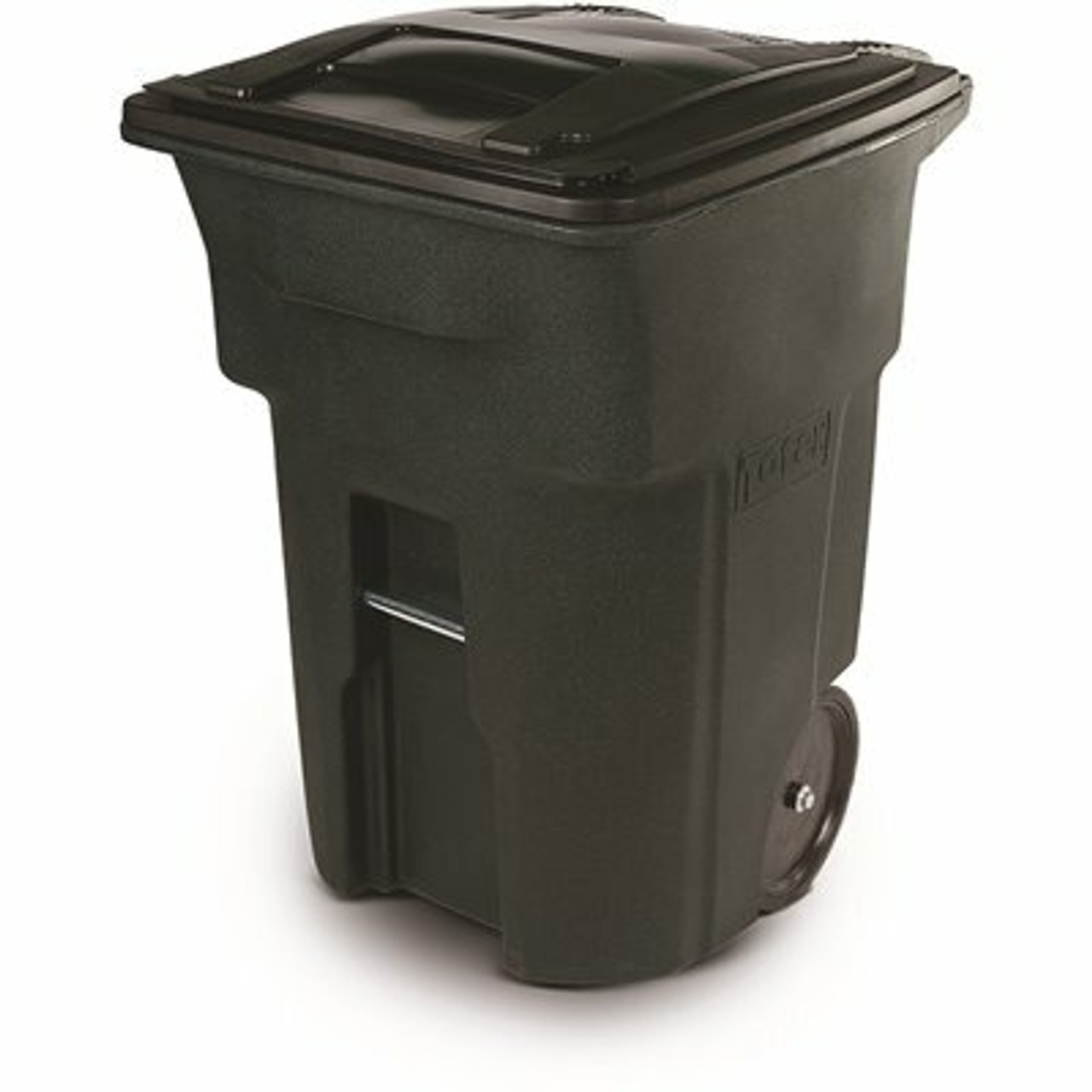 Toter 96 Gal. Greenstone Outdoor Commercial Trash Can With Quiet Wheels And Lid