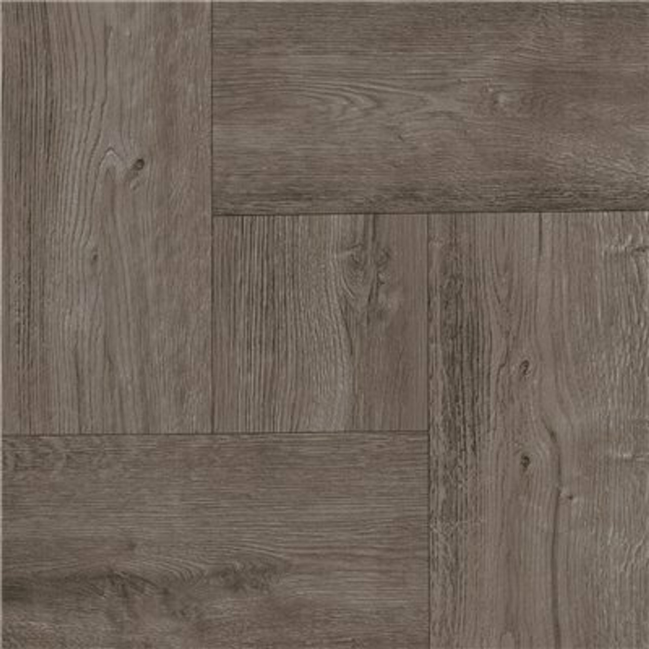 Trafficmaster Grey Wood Parquet 12 In. X 12 In. Residential Peel And Stick Vinyl Tile (30 Sq. Ft. / Case)