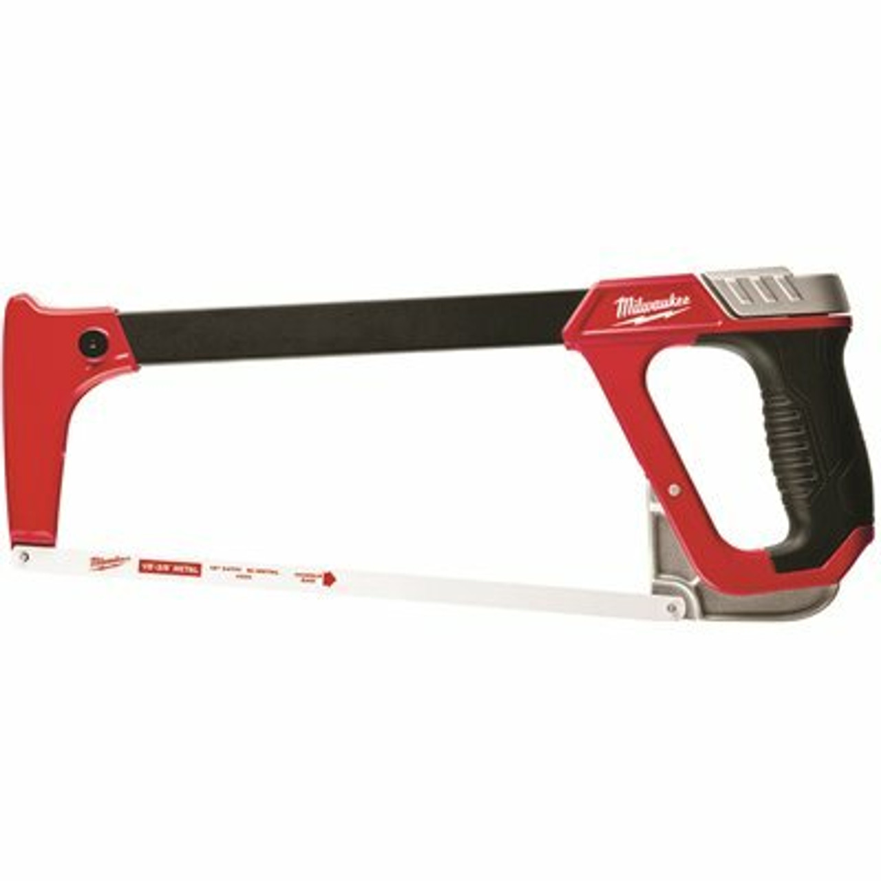 Milwaukee High-Tension Hack Saw With 12 In. 24 Tpi Bi-Metal Blade And Blade Storage