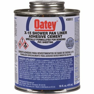 Oatey 16 oz. X-15 PVC Shower Pan Liner Adhesive Cement