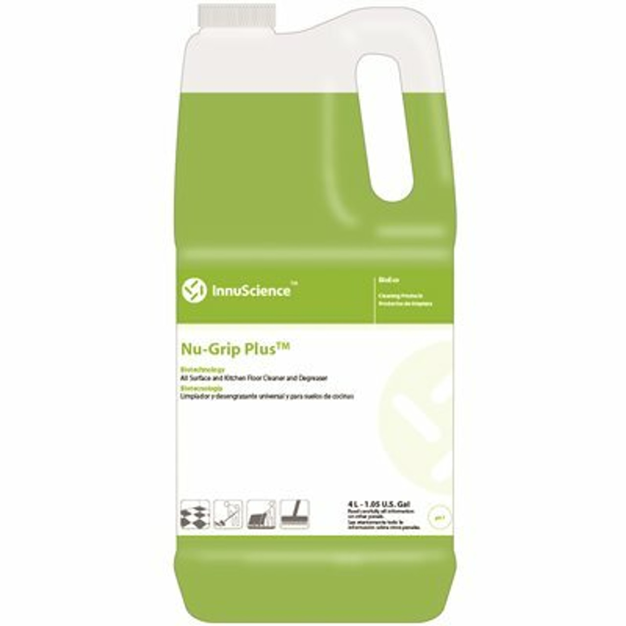 Innuscience Nu-Grip Plus 4L, All Surface And Kitchen Floor Cleaner And Degreaser