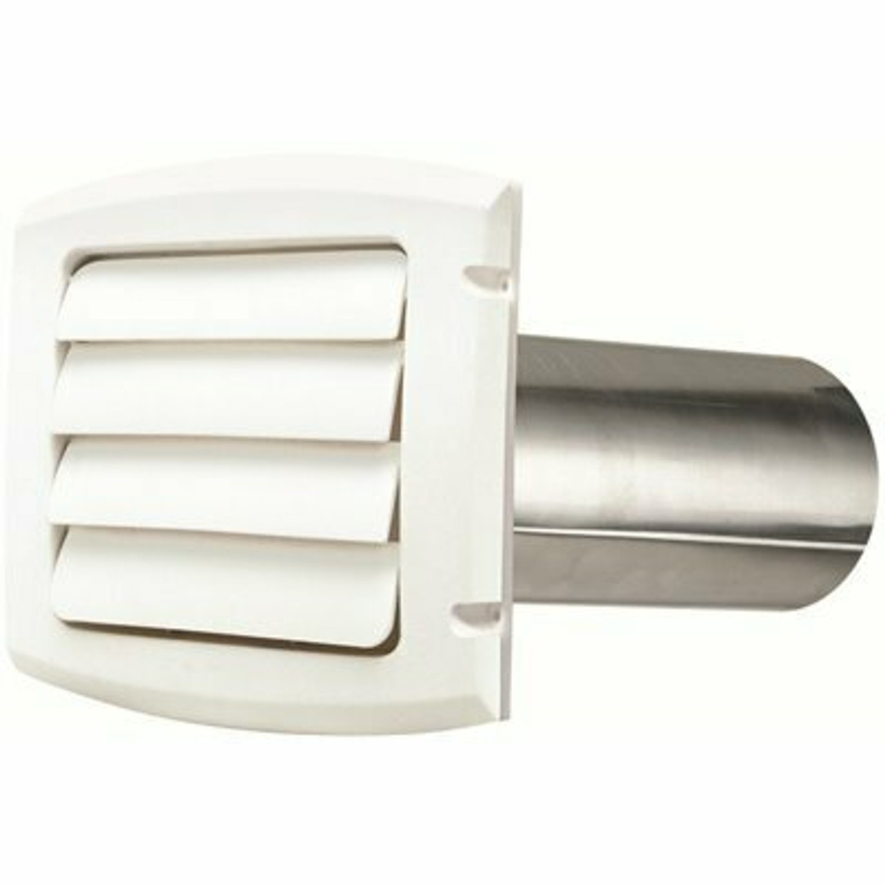 Everbilt 6 In. Louvered Exhaust Hood In White