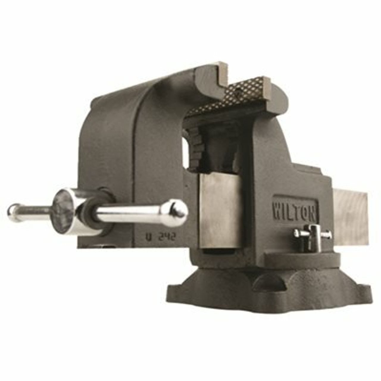 Wilton Shop Bench Vise, 4 in. Jaw Width, 4 in. Max Jaw Opening, 2-3/4 in. Throat (WS4)