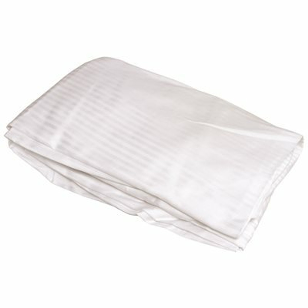 T250 Queen Fitted Sheets, 60 In. X 80 In. X 15 In. White With Tone On Tone Sateen Stripes (12 Each Per Case)