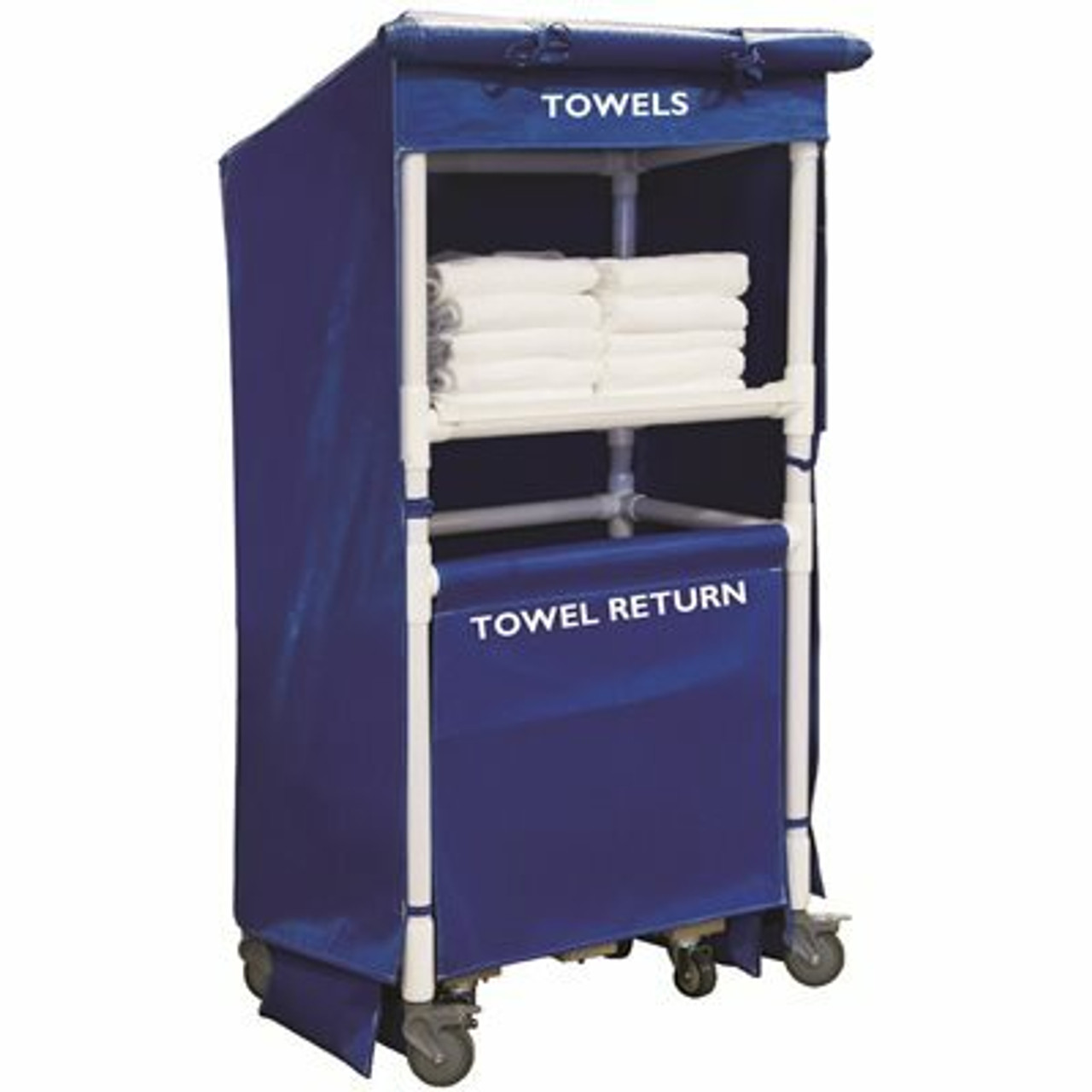 Royal Basket Trucks Towel Station 1Shelf Blue 32