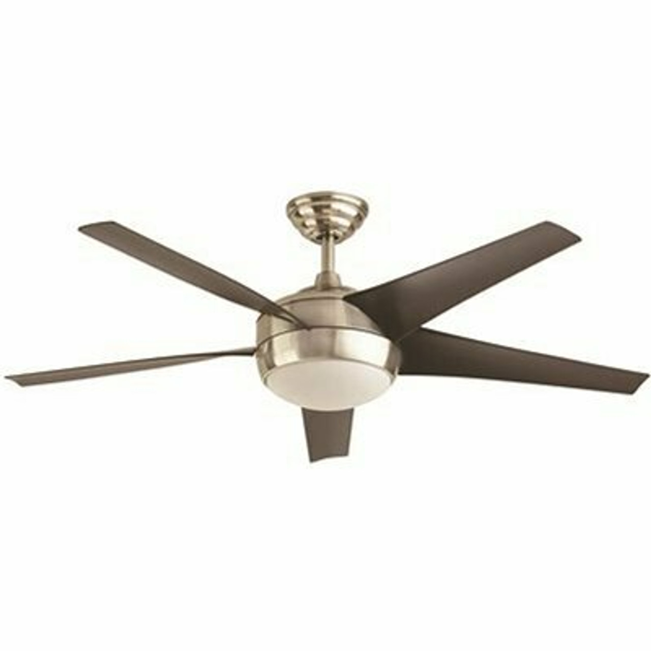 Home Decorators Collection Windward 52 In. Led Brushed Nickel Ceiling Fan With Light Kit