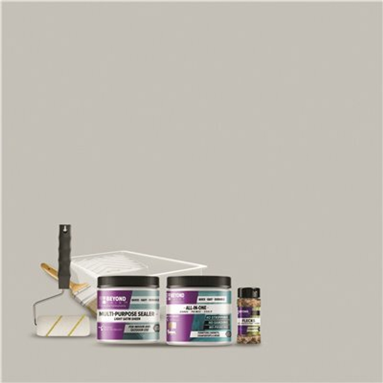 BEYOND PAINT Soft Gray Countertop Kit with Autumn Flecks