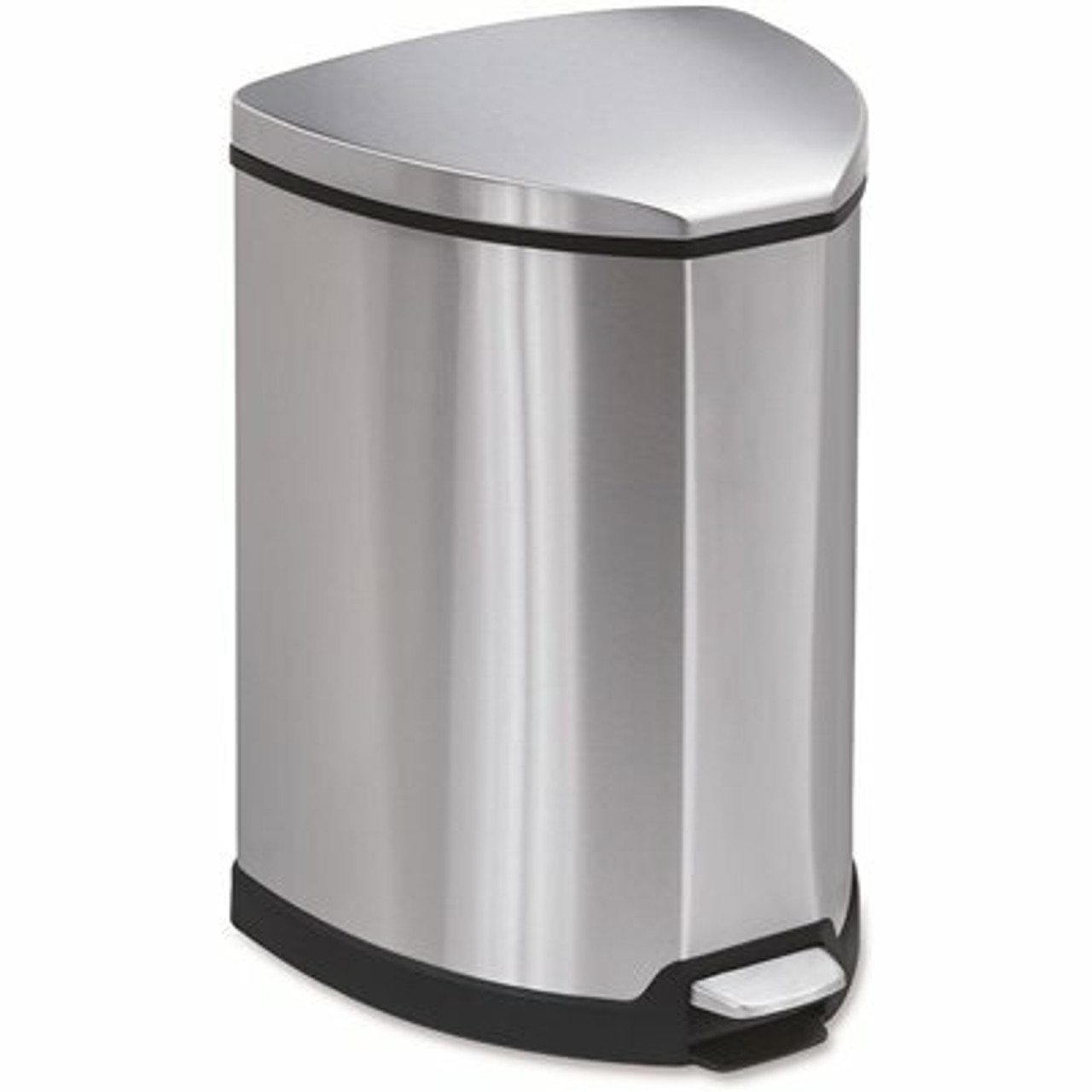 Safco 4 Gal. Stainless Steel Step-On Receptacle Commercial Trash Can