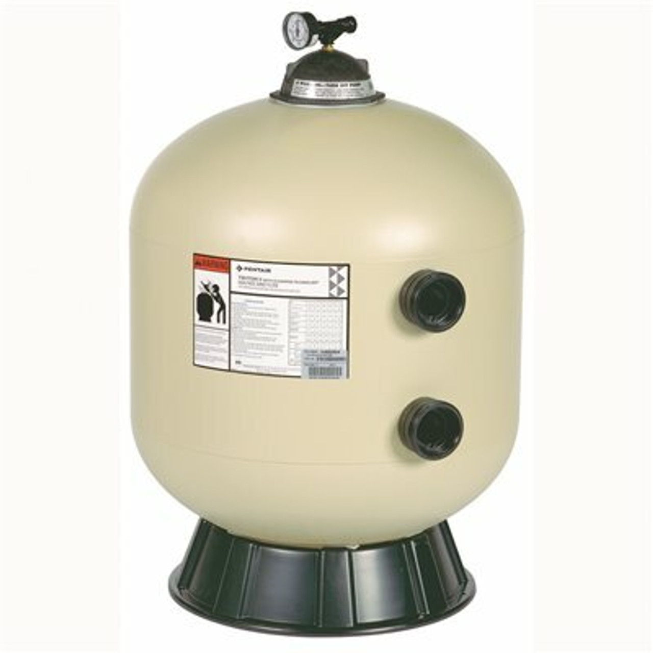 Tr100 30 In. Side Mount Fiberglass Sand Filter Without Valve, Triton Ii, Almond