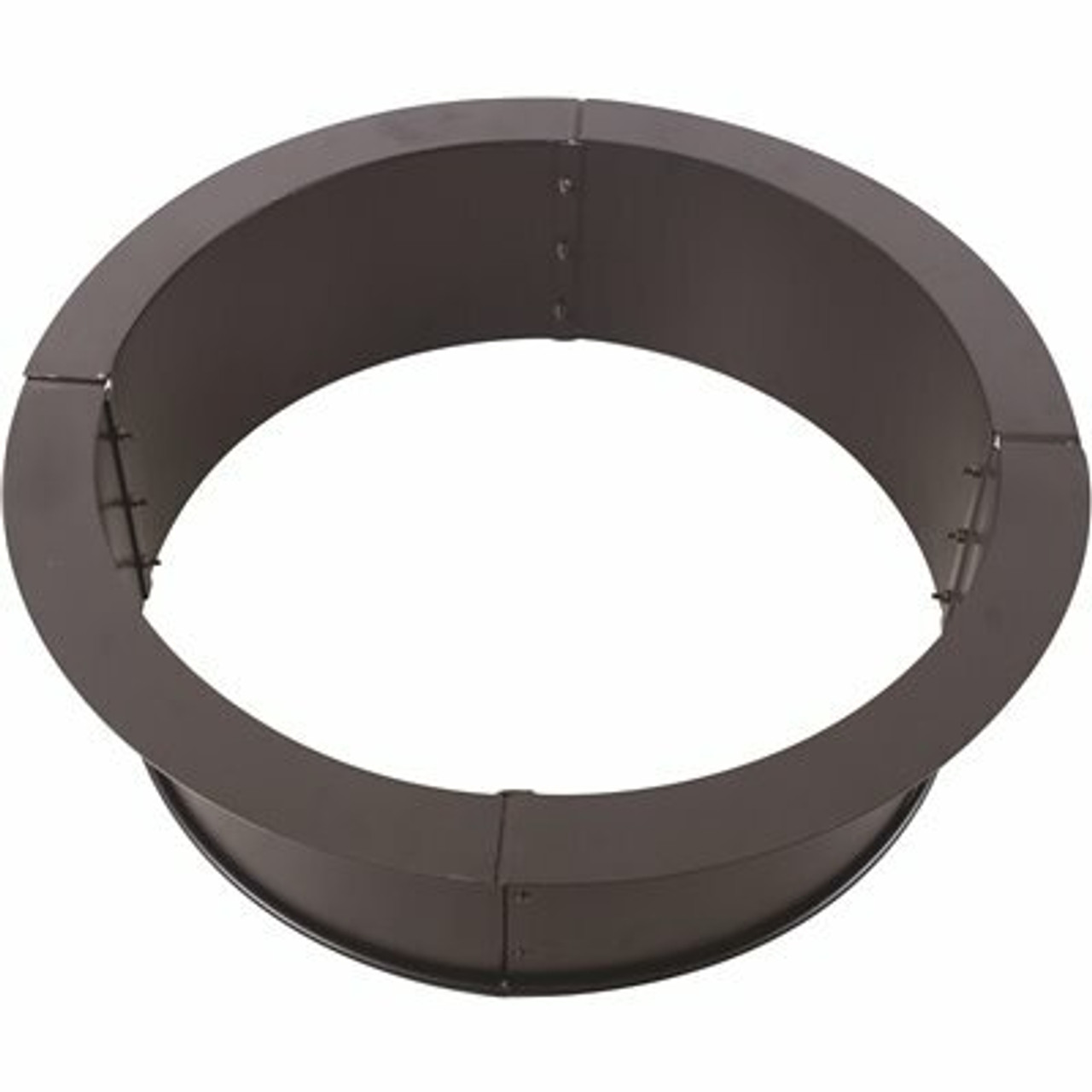 Pleasant Hearth 34 In. X 10 In. Round Solid Steel Wood Fire Ring In Black