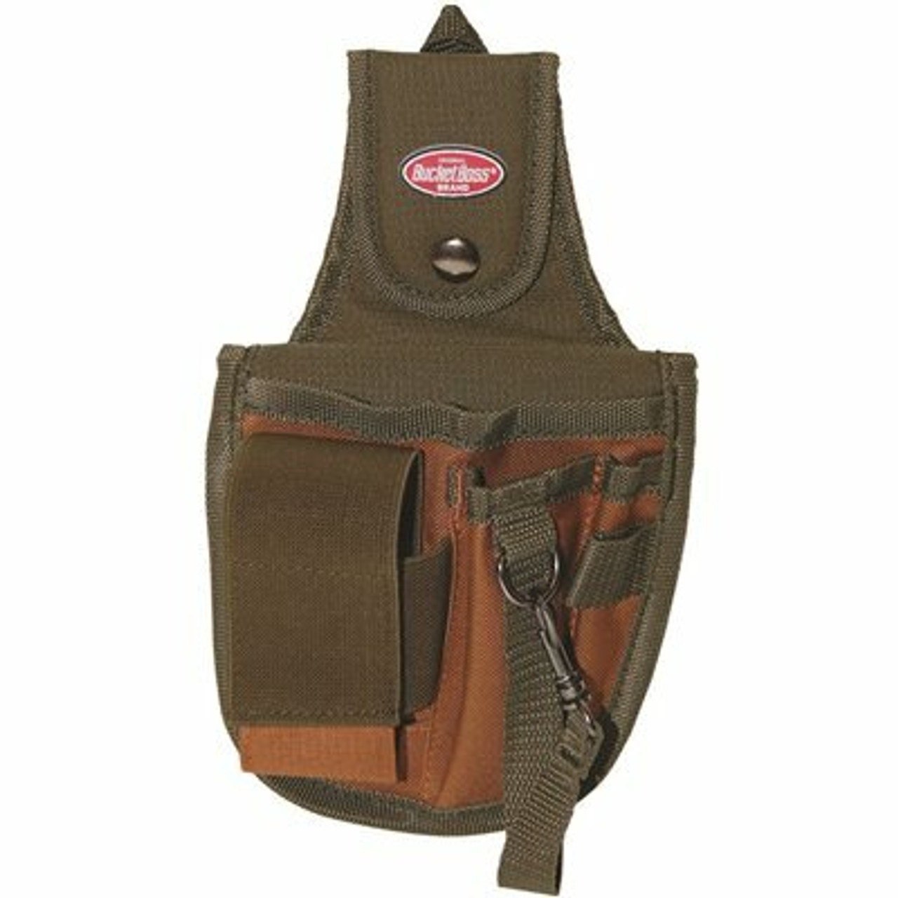 Bucket Boss 5-Pocket 6 In. Rear Guard Tool Pouch With Flap Fit Holster Tool Pouch