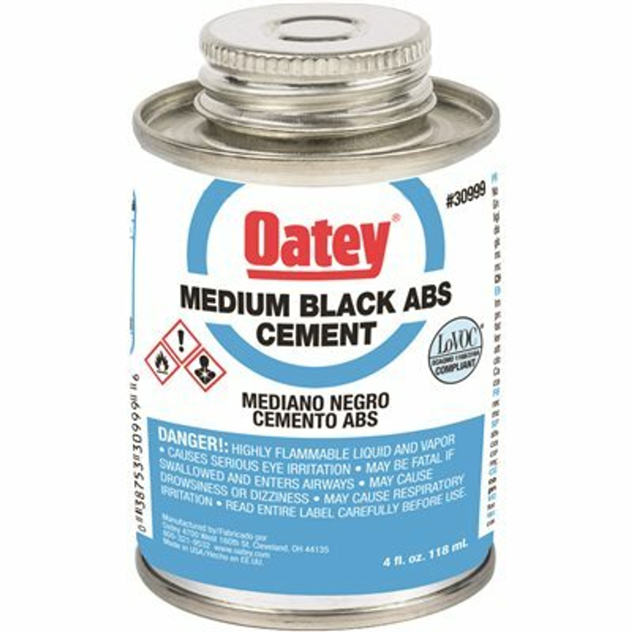 Oatey 4 Oz. Medium Black Abs Cement