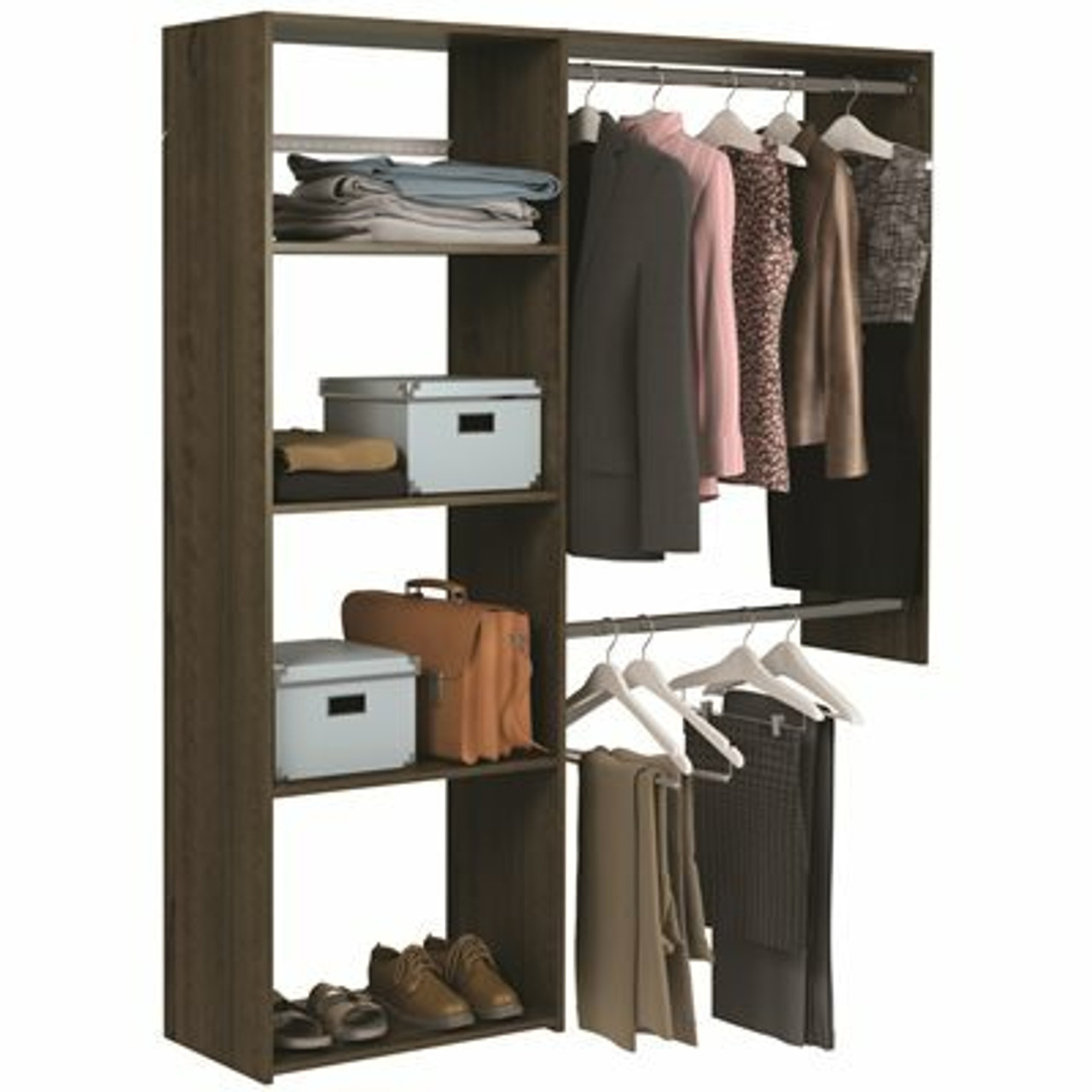 The Stow Company EASY TRACK 3-5' W CLOSET KIT 3580601