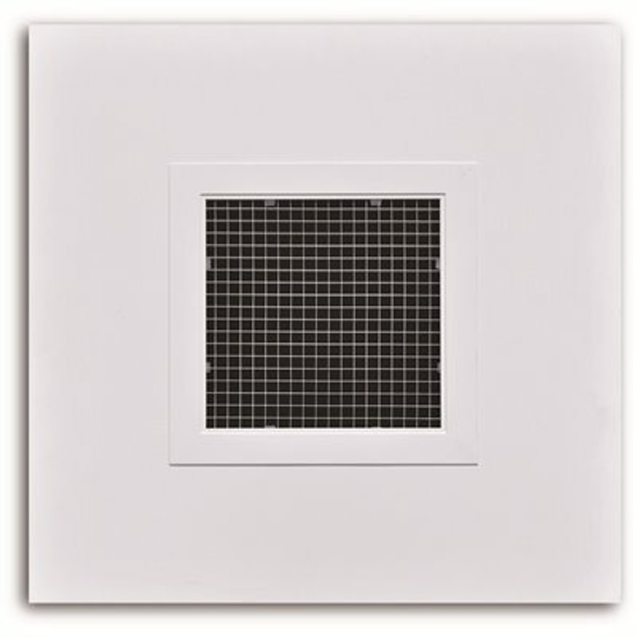 Truaire Steel T-Bar Panel Return Air Grille With Acrylic Egg-Crate Core - 6 In. Round Collar