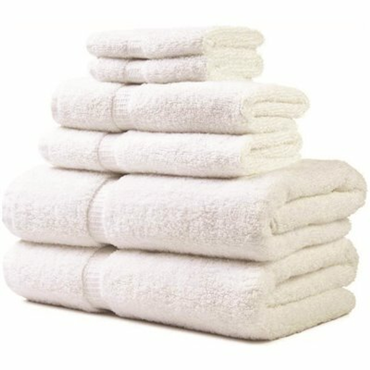 16 In. X 30 In. 4.5 Lb. Hand Towel With Dobby Border In White (Case Of 120)