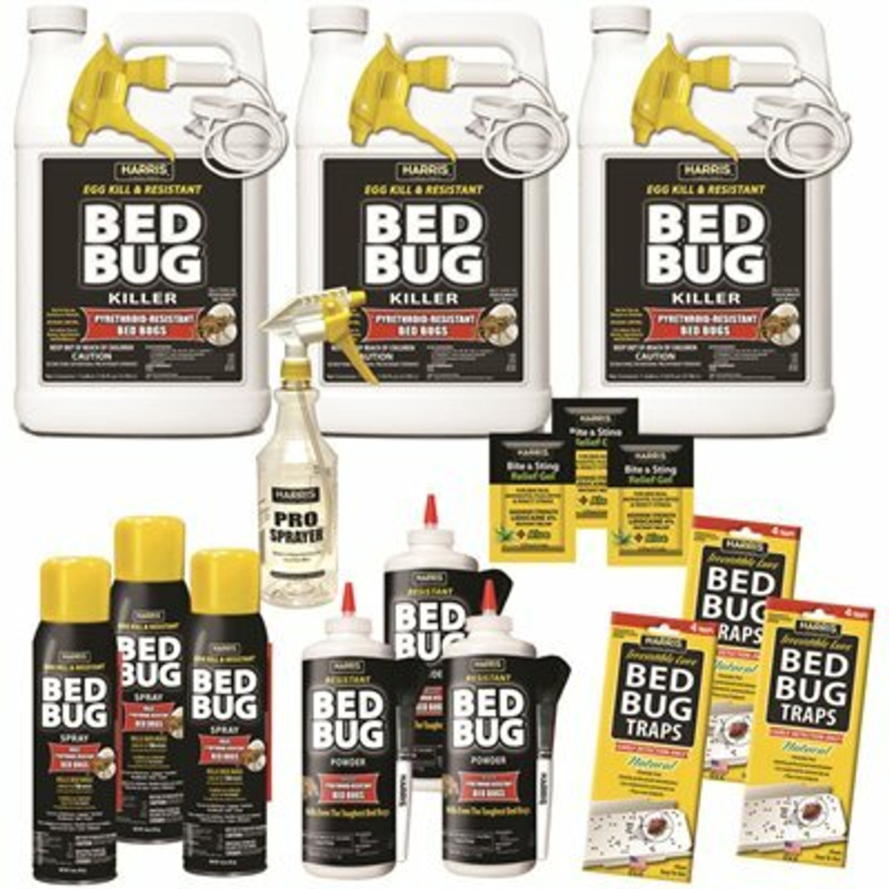 Harris Egg Kill And Resistant Bed Bug Pro Pack Kit